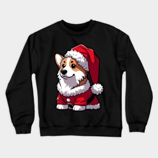 Cute Anime Christmas Corgi Crewneck Sweatshirt